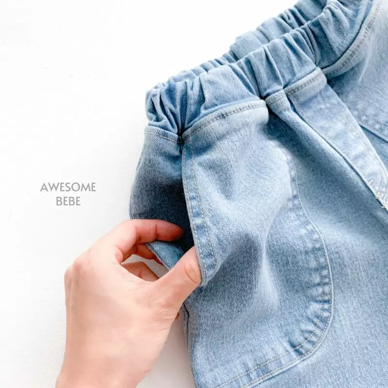 Awesome Bebe - Korean Children Fashion - #kidsshorts - Pocket Span Pants - 8