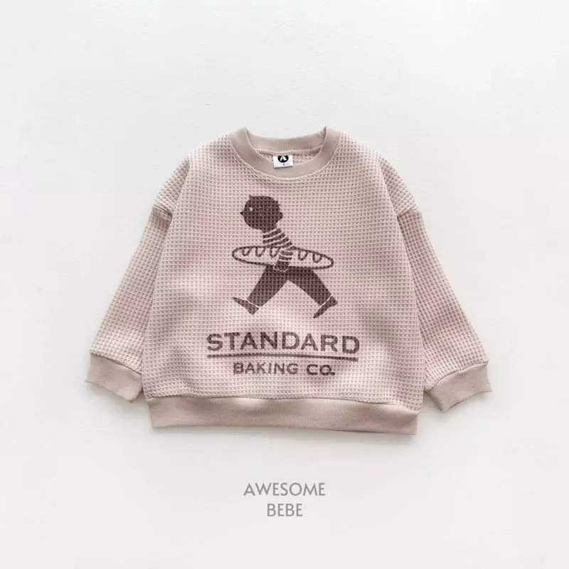 Awesome Bebe - Korean Children Fashion - #kidsshorts - Standard Waffle Sweatshirt - 11