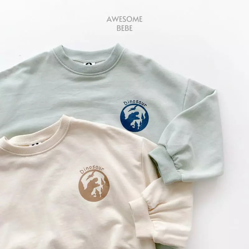 Awesome Bebe - Korean Children Fashion - #kidsshorts - Dino Sweatshirt - 5