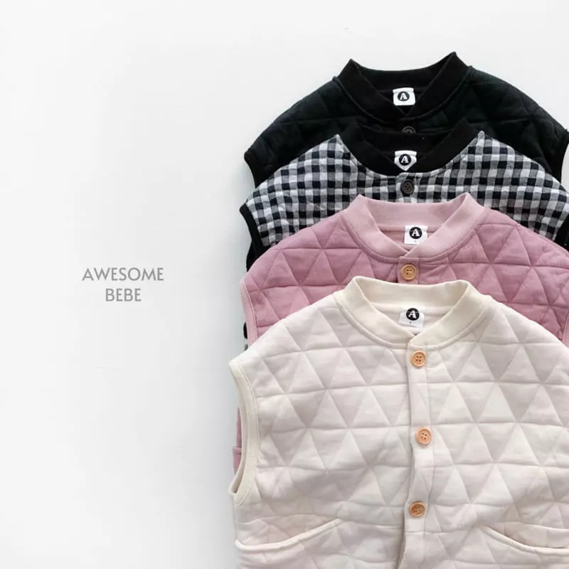 Awesome Bebe - Korean Children Fashion - #fashionkids - Quiliting Vest - 4