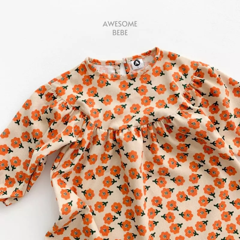 Awesome Bebe - Korean Children Fashion - #kidsshorts - Songi Flower One-piece