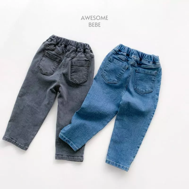 Awesome Bebe - Korean Children Fashion - #kidsstore - Real Baggy Gray Jeans - 11