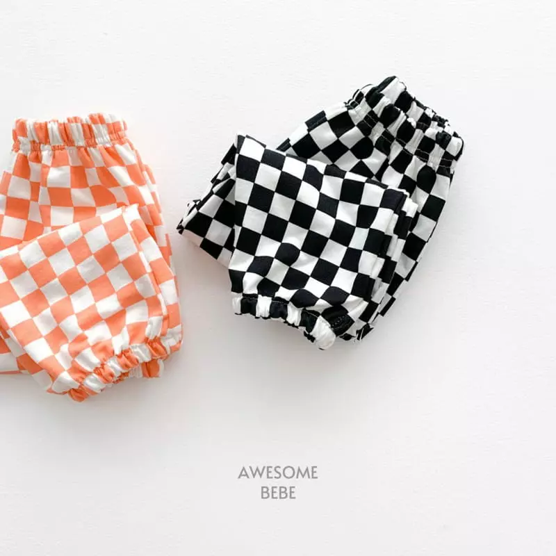 Awesome Bebe - Korean Children Fashion - #kidsstore - Check Pattern Pants - 7