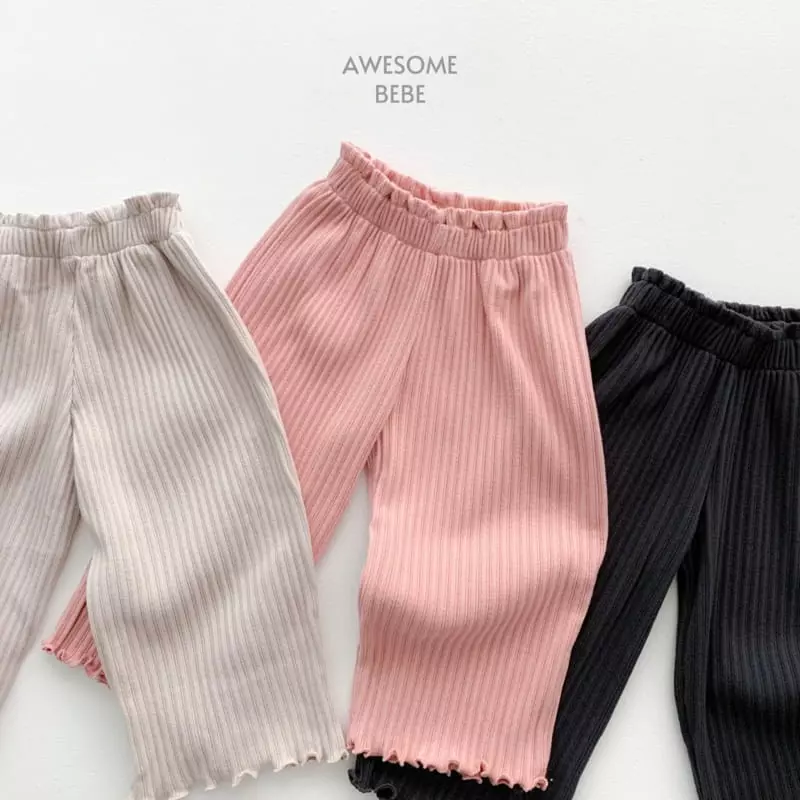 Awesome Bebe - Korean Children Fashion - #kidsstore - Terry Rib Pants - 3