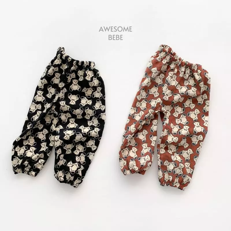 Awesome Bebe - Korean Children Fashion - #kidsstore - Bear Pants - 2