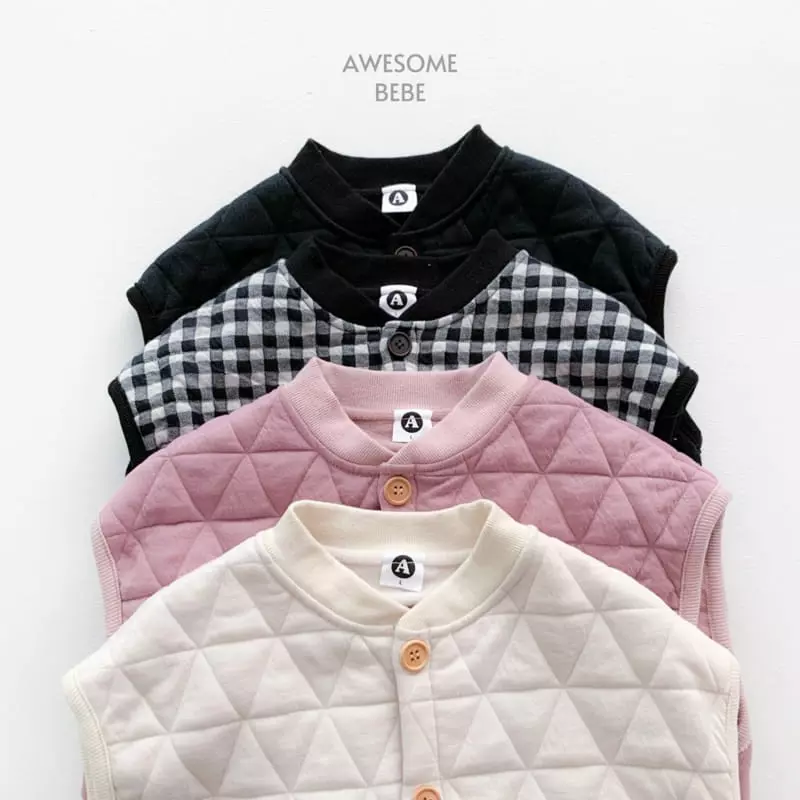 Awesome Bebe - Korean Children Fashion - #kidsstore - Quiliting Vest - 5