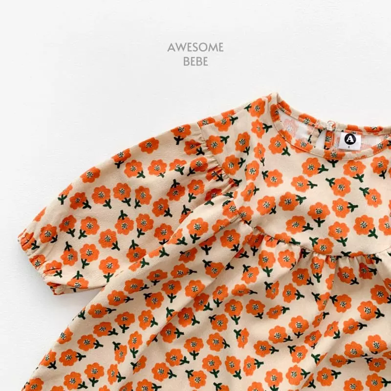 Awesome Bebe - Korean Children Fashion - #kidsstore - Songi Flower One-piece - 2