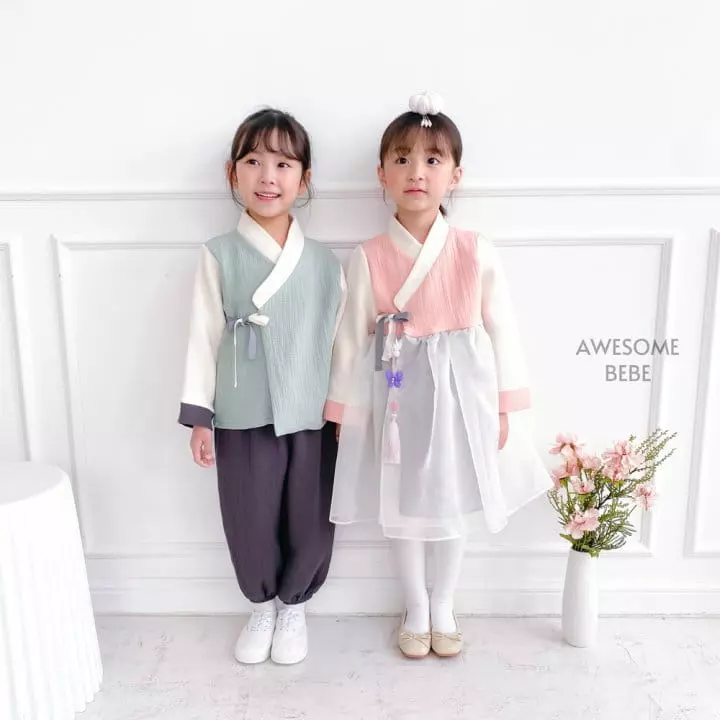 Awesome Bebe - Korean Children Fashion - #kidsstore - Pastel Hanbok Boy - 4