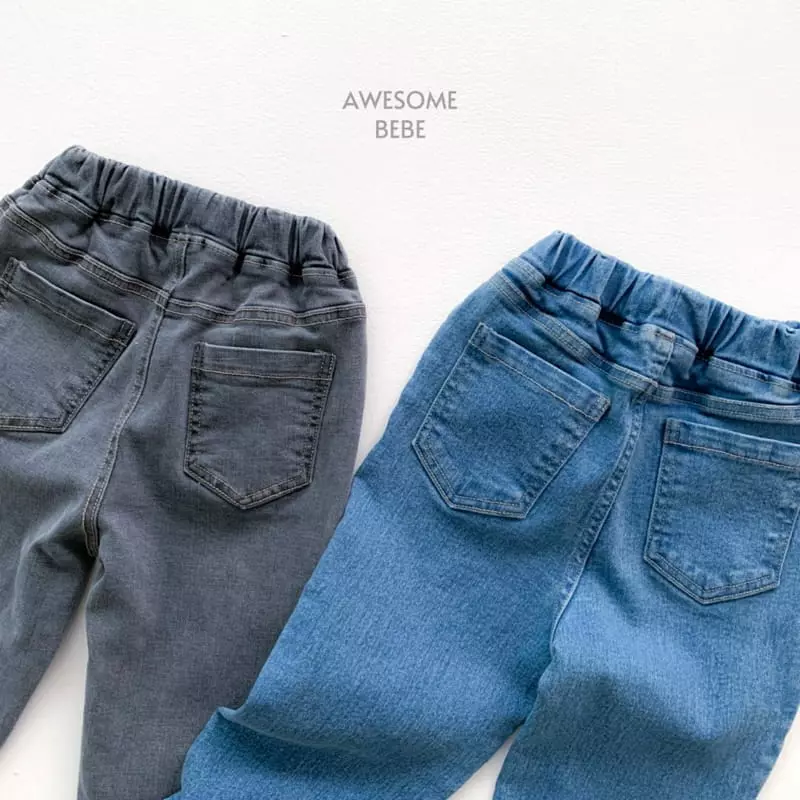 Awesome Bebe - Korean Children Fashion - #kidzfashiontrend - Real Baggy Gray Jeans - 12