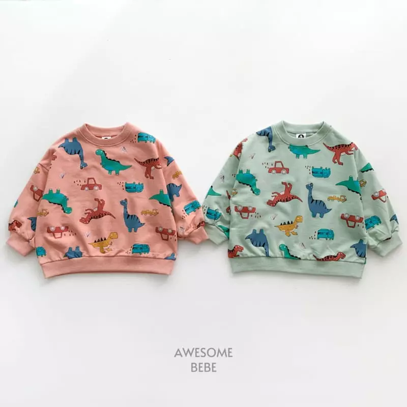 Awesome Bebe - Korean Children Fashion - #kidzfashiontrend - Multi Dino Sweatshirt - 11