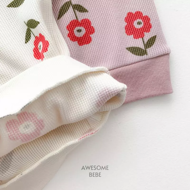 Awesome Bebe - Korean Children Fashion - #kidzfashiontrend - Daisy Waffle Sweatshirt - 9