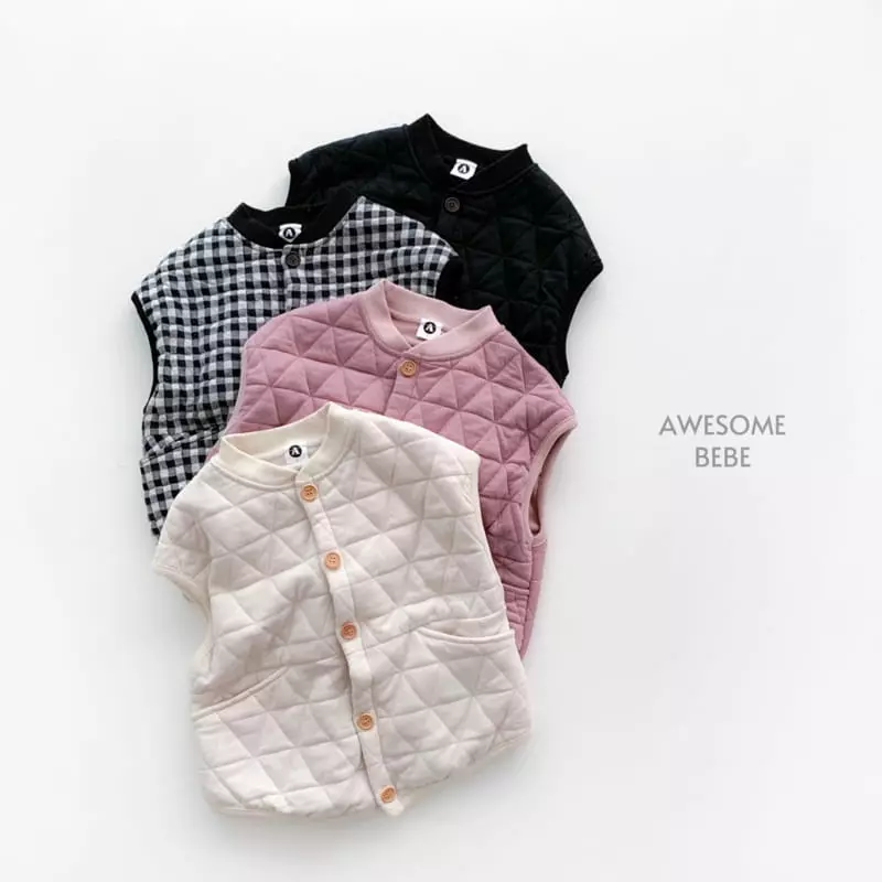 Awesome Bebe - Korean Children Fashion - #kidzfashiontrend - Quiliting Vest - 6