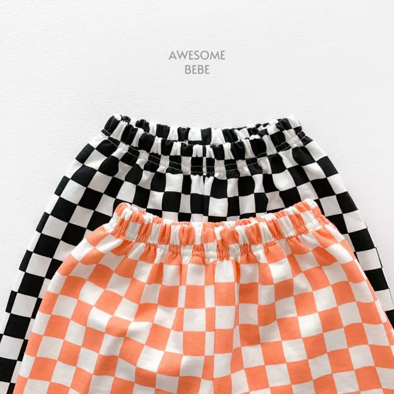 Awesome Bebe - Korean Children Fashion - #littlefashionista - Check Pattern Pants - 10