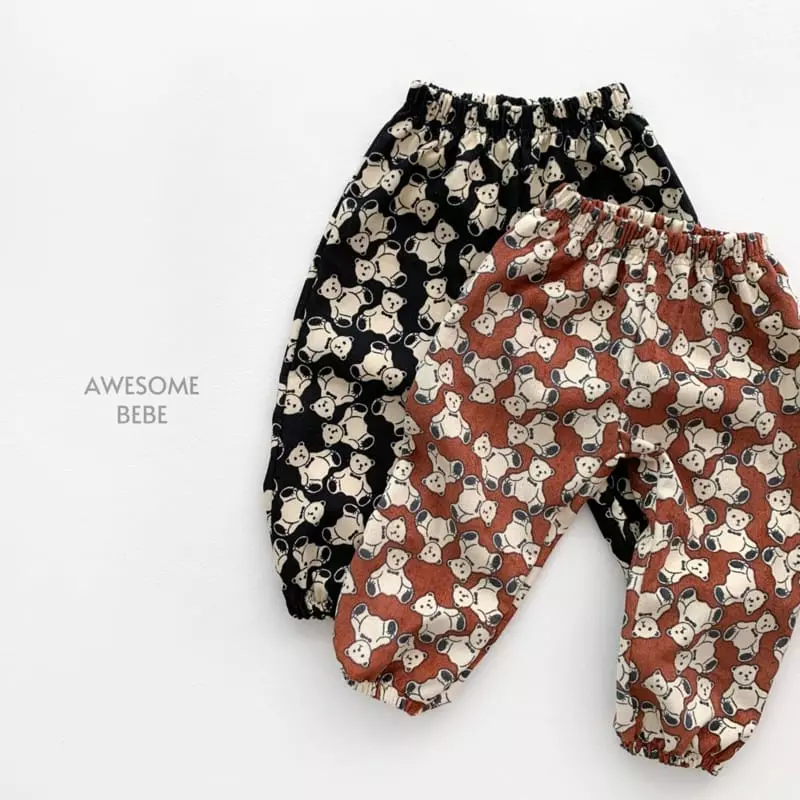 Awesome Bebe - Korean Children Fashion - #littlefashionista - Bear Pants - 5