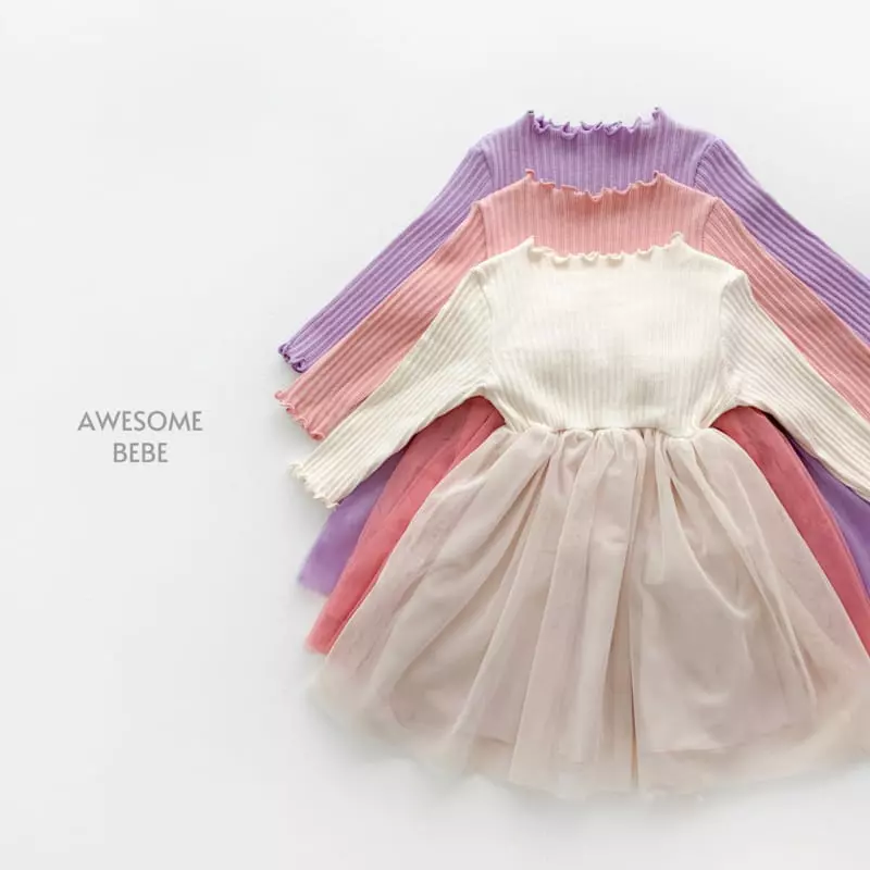 Awesome Bebe - Korean Children Fashion - #magicofchildhood - Fall Rib One-piece - 3