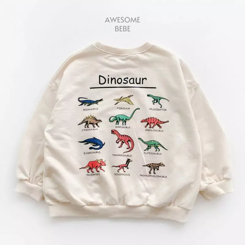 Awesome Bebe - Korean Children Fashion - #magicofchildhood - Dino Sweatshirt - 10