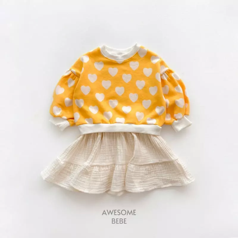 Awesome Bebe - Korean Children Fashion - #magicofchildhood - Heart Layered One-piece - 10