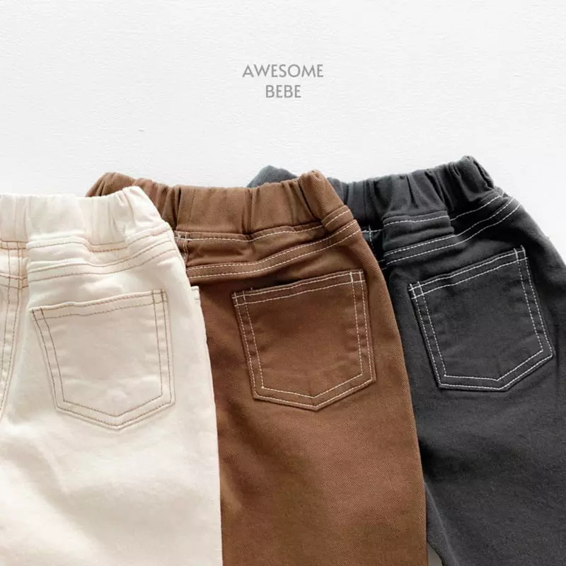 Awesome Bebe - Korean Children Fashion - #minifashionista - Stitch Span Washing Pants - 10
