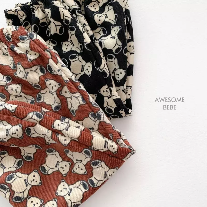 Awesome Bebe - Korean Children Fashion - #minifashionista - Bear Pants - 7