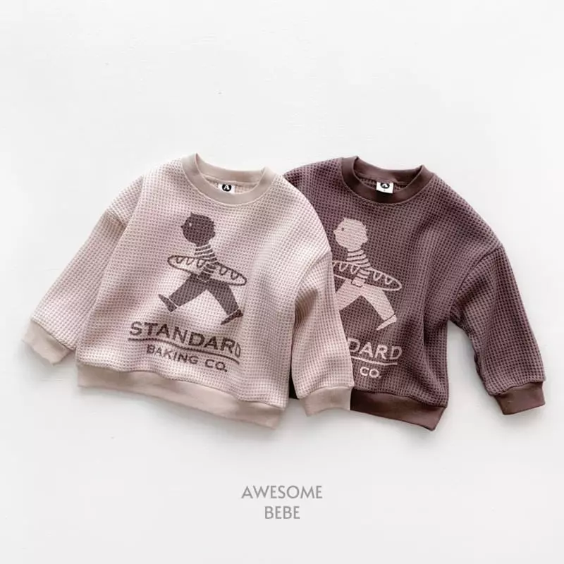 Awesome Bebe - Korean Children Fashion - #minifashionista - Standard Waffle Sweatshirt - 3