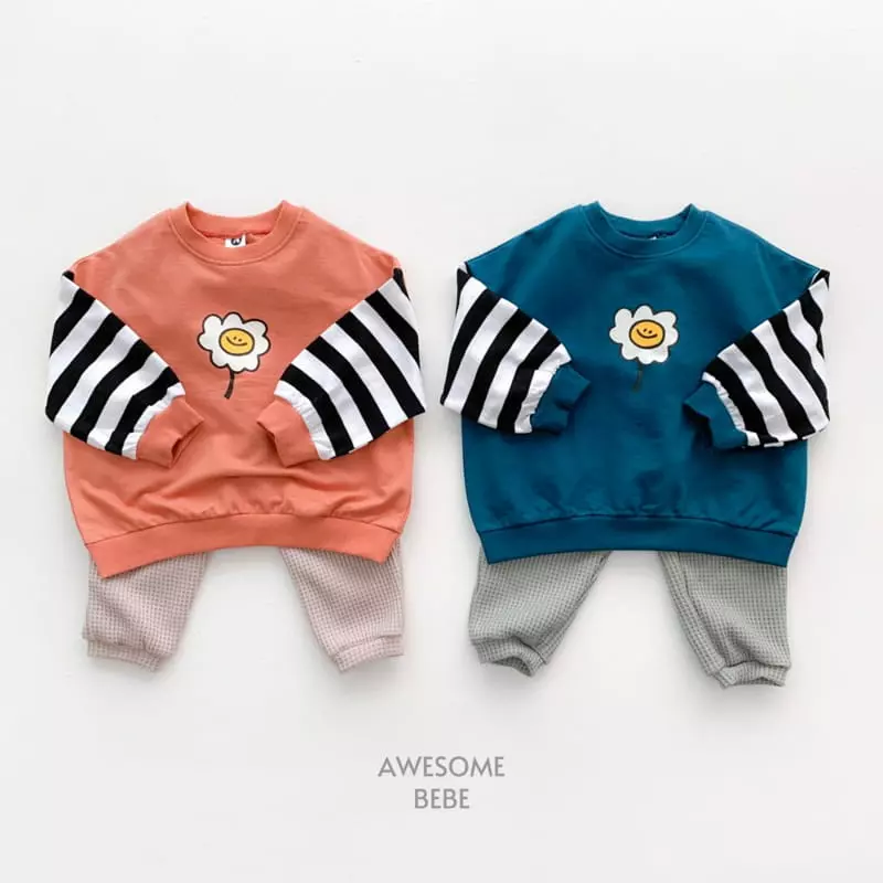 Awesome Bebe - Korean Children Fashion - #minifashionista - Daisy Color Sweatshirt - 12