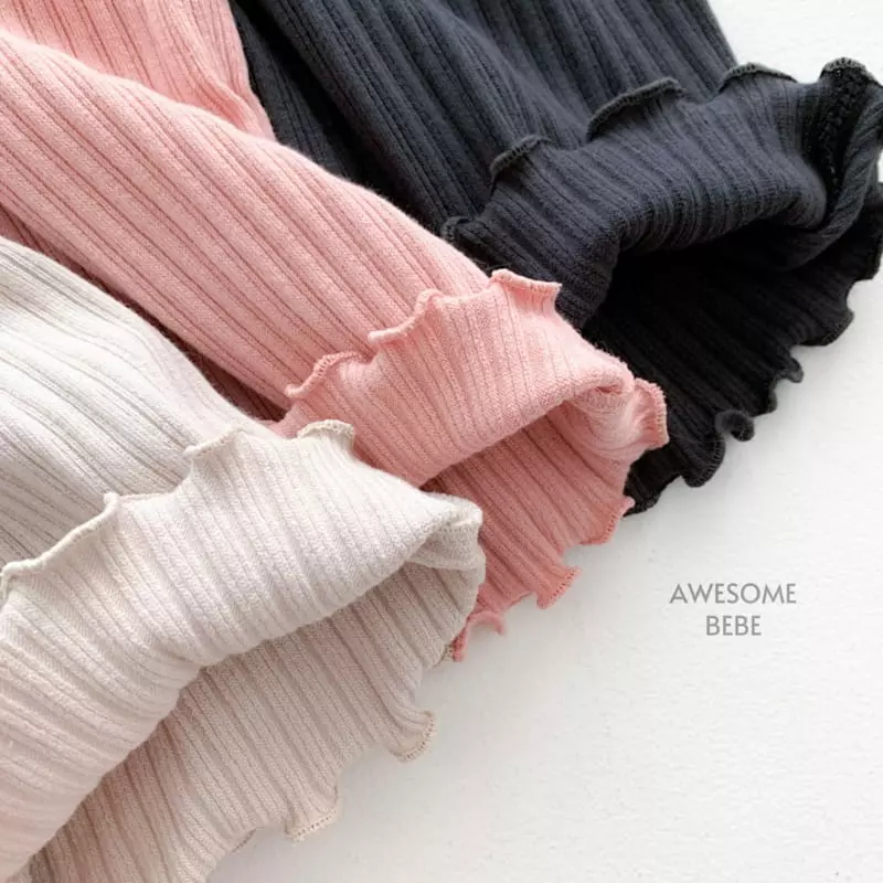 Awesome Bebe - Korean Children Fashion - #prettylittlegirls - Terry Rib Pants - 9