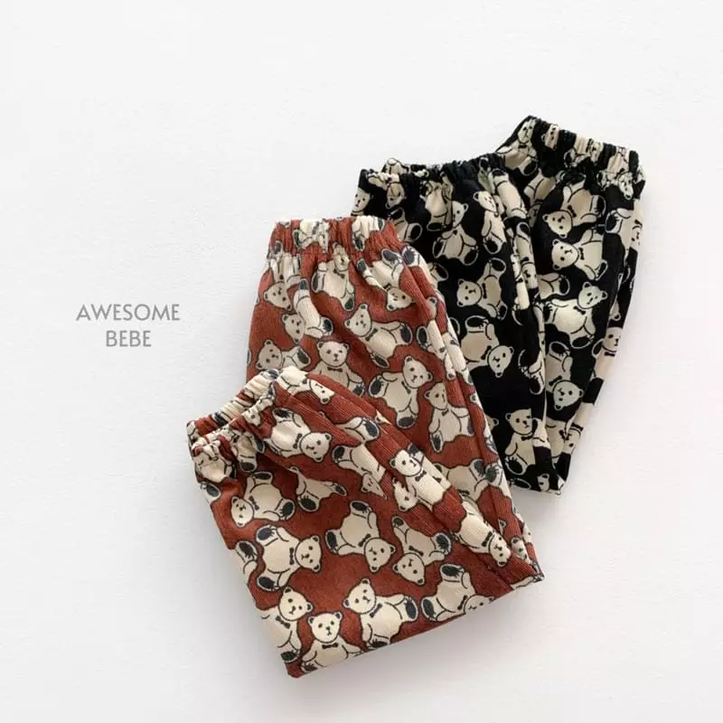 Awesome Bebe - Korean Children Fashion - #prettylittlegirls - Bear Pants - 8