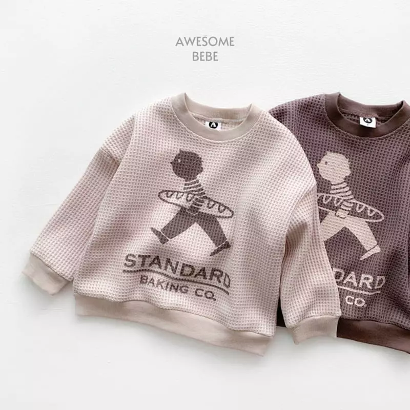 Awesome Bebe - Korean Children Fashion - #minifashionista - Standard Waffle Sweatshirt - 4