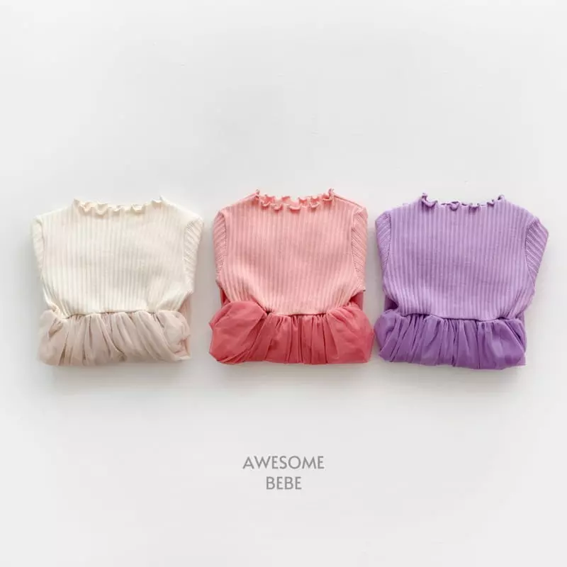 Awesome Bebe - Korean Children Fashion - #stylishchildhood - Fall Rib One-piece - 8
