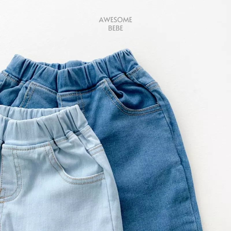 Awesome Bebe - Korean Children Fashion - #stylishchildhood - Span Straight Jeans - 7