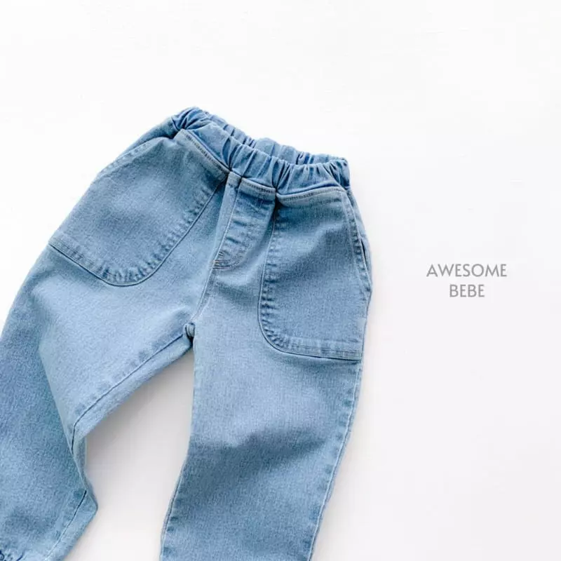 Awesome Bebe - Korean Children Fashion - #stylishchildhood - Pocket Span Pants - 2