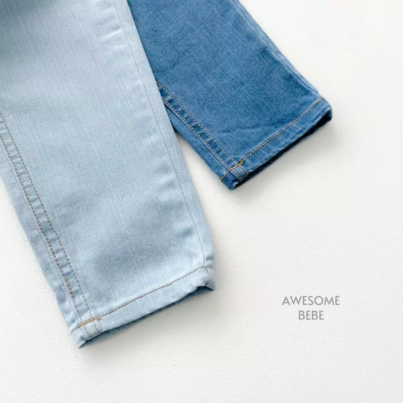 Awesome Bebe - Korean Children Fashion - #todddlerfashion - Span Straight Jeans - 5
