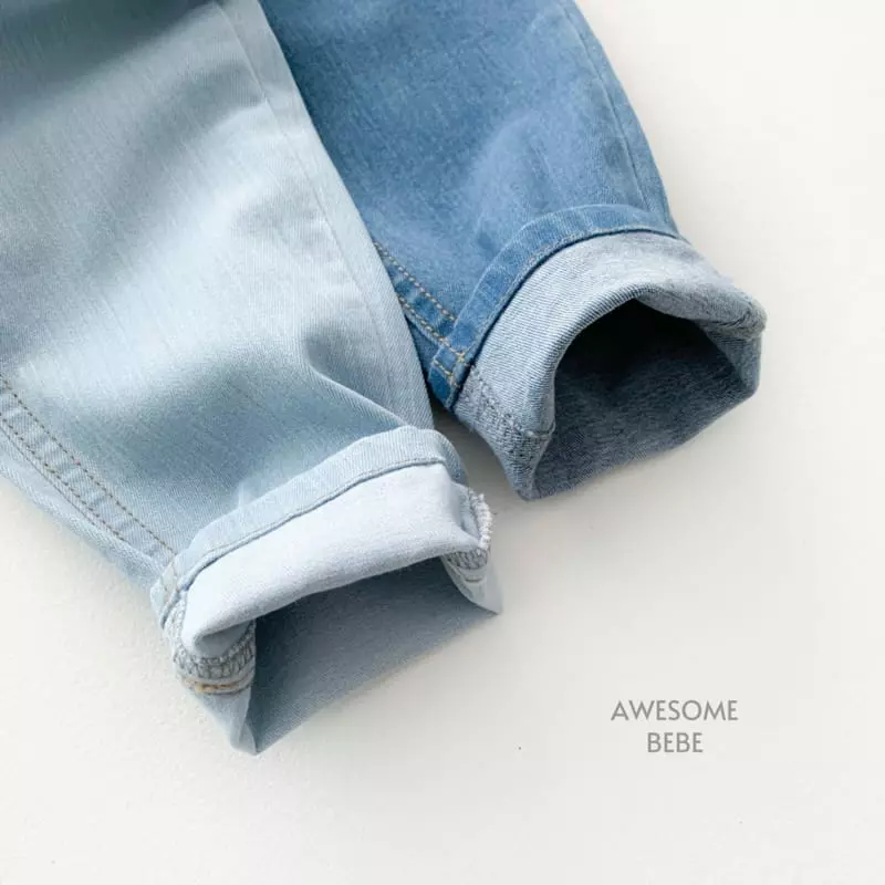 Awesome Bebe - Korean Children Fashion - #toddlerclothing - Span Straight Jeans - 6