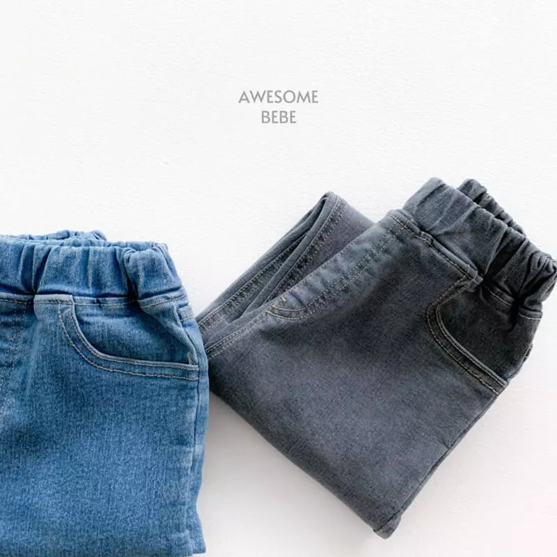 Awesome Bebe - Korean Children Fashion - #toddlerclothing - Semi Baggy Jeans - 5