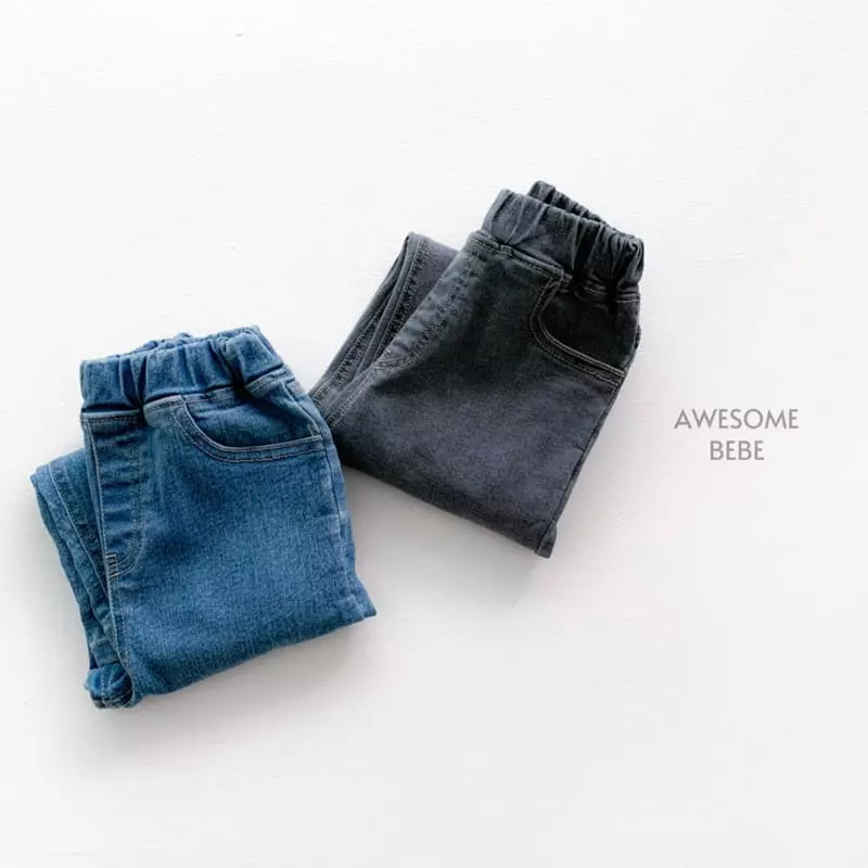 Awesome Bebe - Korean Children Fashion - #toddlerclothing - Real Baggy Gray Jeans - 3