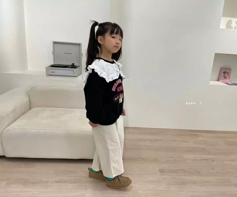 Baba J - Korean Children Fashion - #childofig - Strawberry Bear Frill Sweatshirt - 8