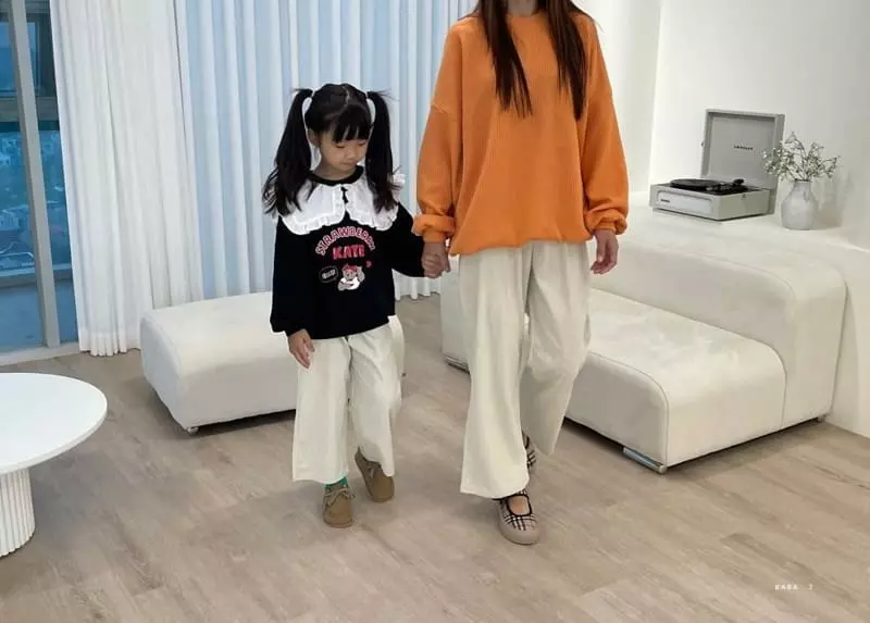 Baba J - Korean Children Fashion - #childrensboutique - Rib Wide Pants with Mom - 8