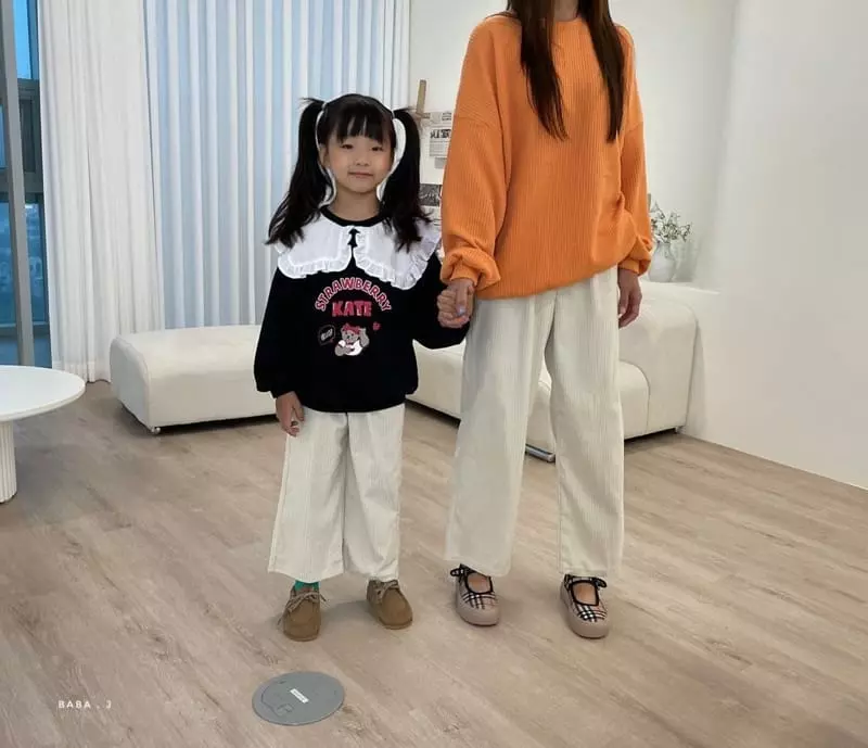 Baba J - Korean Children Fashion - #designkidswear - Rib Wide Pants with Mom - 9