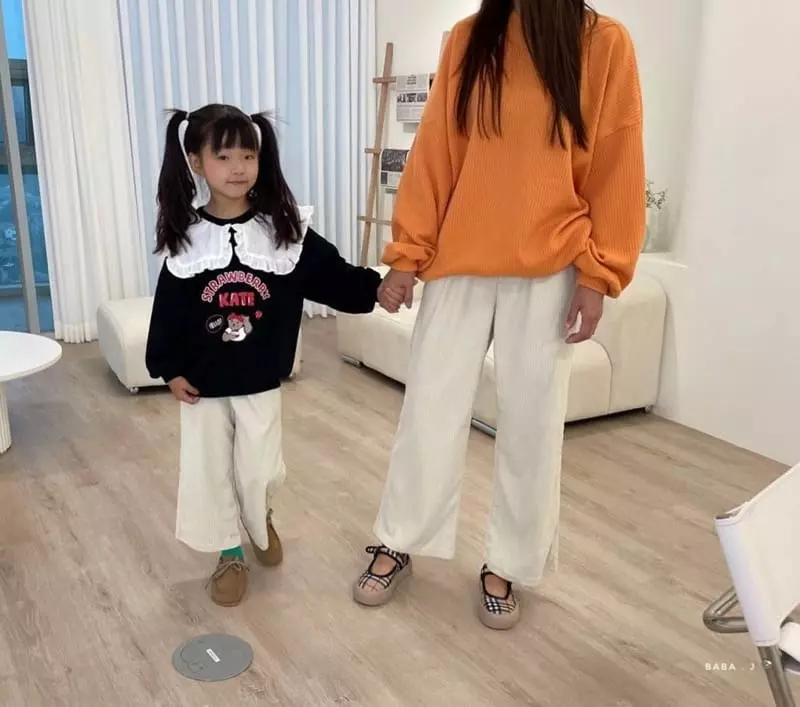 Baba J - Korean Children Fashion - #magicofchildhood - Rib Wide Pants with Mom - 3