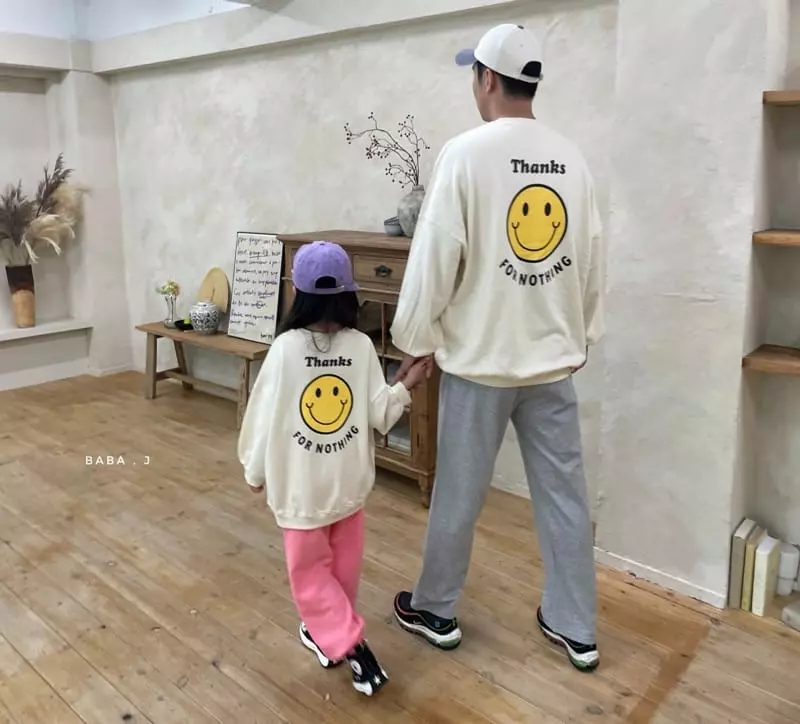 Baba J - Korean Children Fashion - #magicofchildhood - Smile Sweatshirt with Mom Dad