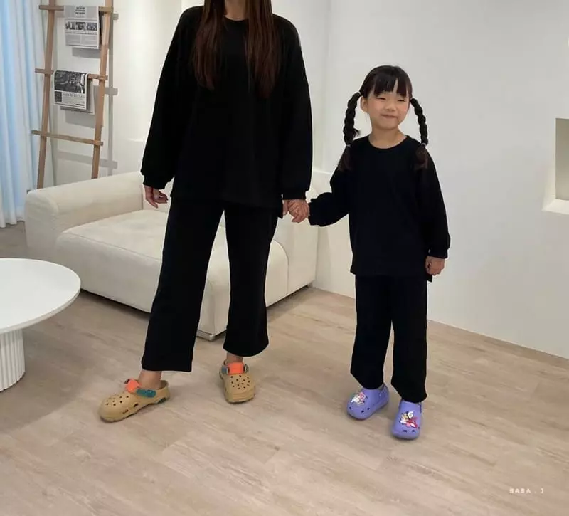 Baba J - Korean Children Fashion - #minifashionista - Simple Wide Top Bottom Set with Mom - 5