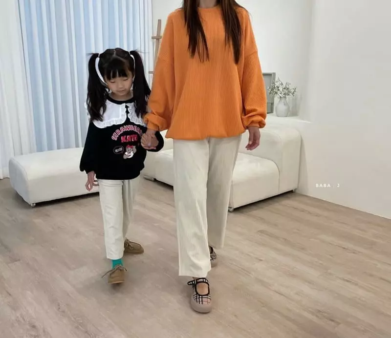 Baba J - Korean Children Fashion - #prettylittlegirls - Rib Wide Pants with Mom - 5