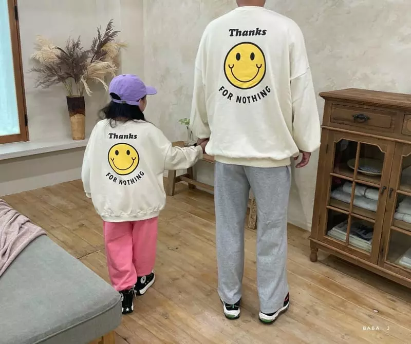 Baba J - Korean Children Fashion - #prettylittlegirls - Smile Sweatshirt with Mom Dad - 3