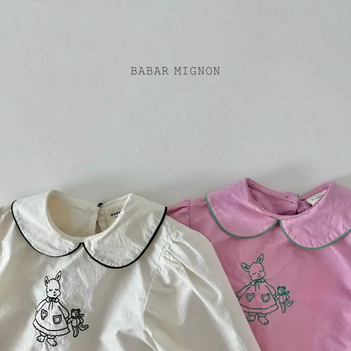 Babar Mignon - Korean Children Fashion - #Kfashion4kids - Embroidery Collar Blouse - 3