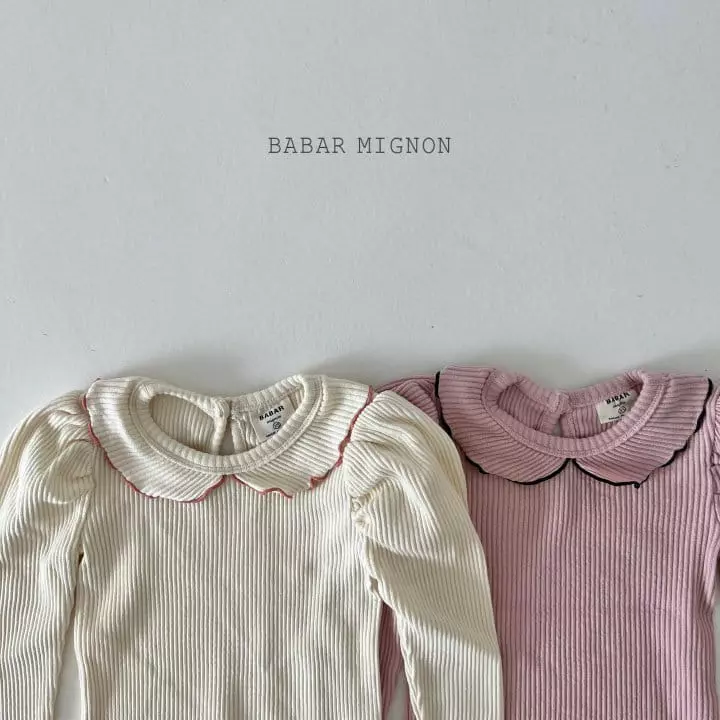 Babar Mignon - Korean Children Fashion - #childofig - Rib Puff Tee - 3