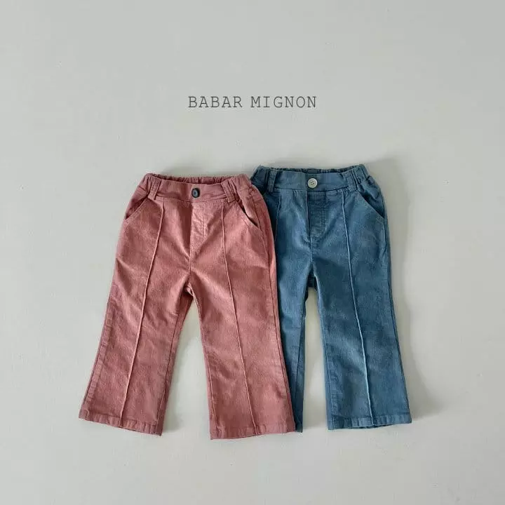 Babar Mignon - Korean Children Fashion - #childofig - Rib Bootscut Pants