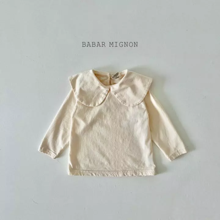 Babar Mignon - Korean Children Fashion - #childofig - Basic Big Collar Tee - 9