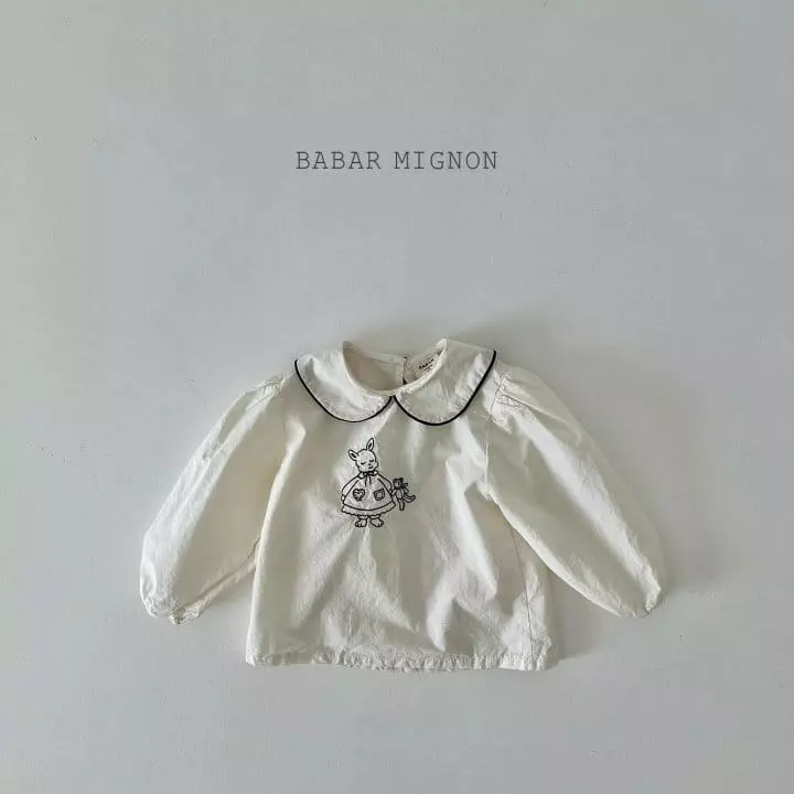 Babar Mignon - Korean Children Fashion - #childofig - Embroidery Collar Blouse - 8