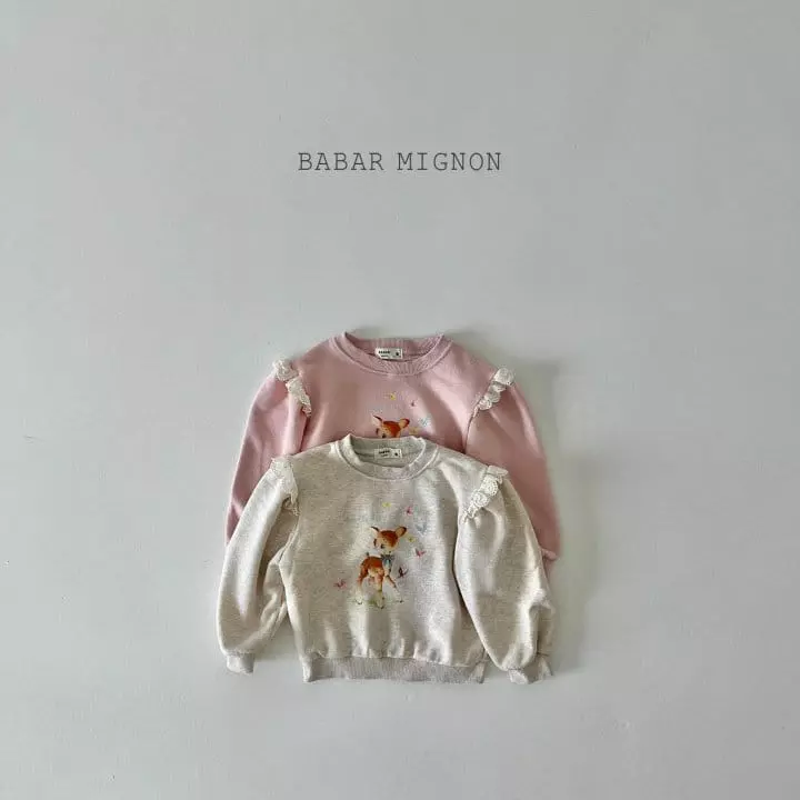 Babar Mignon - Korean Children Fashion - #prettylittlegirls - Dear Lace Sweatshirt - 4