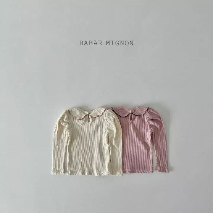 Babar Mignon - Korean Children Fashion - #childofig - Rib Puff Tee - 4